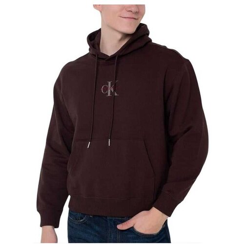 Calvin Klein bordo pamučna mu&scaron;ka dukserica Cene