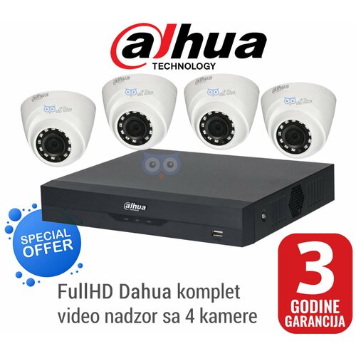 Dahua komplet video nadzor sa 4 FullHD kamere Slike