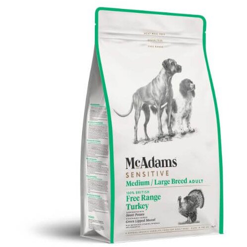 McAdams Medium & Large Breed Free Range Turkey Sensitive - 2 kg Cene