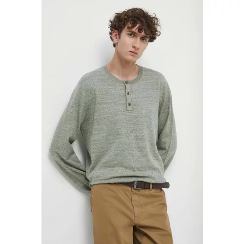 Medicine Pamučni pulover boja: zelena, lagani