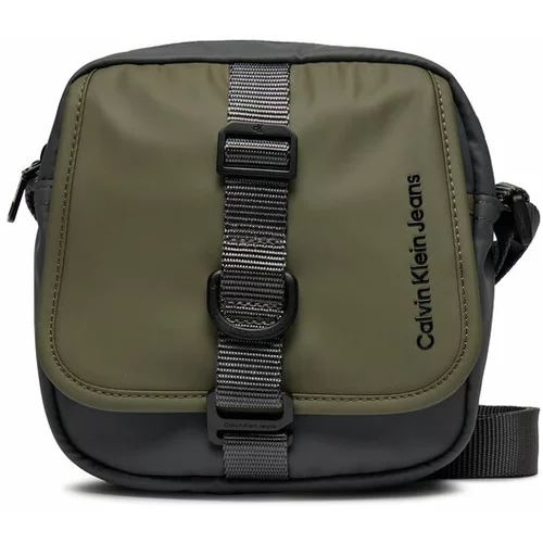 Calvin Klein Jeans Torbica za okrog pasu Utilitarian Sq Camerabag Flap18 K50K511510 Siva