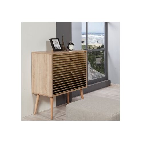  Komoda Trio 80x90x40cm Hrast Slike