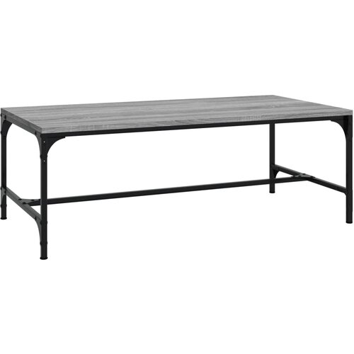 Maison Chic Klubska mizica - kavna mizica - Nizka mizica siva sonoma 80x50x35 cm inženirski les, (21752844) Slike