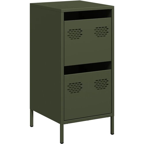 Maison Chic Komoda - Predalnik olivno zelena 35x39x73,5 cm hladno valjano jeklo, (21720710) Cene