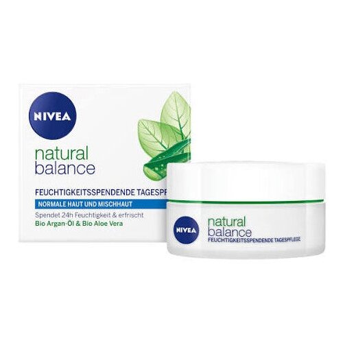 Nivea krema za lice prirodna ravnoteža s Arganovim uljem i Aloe Verom 50ml. Slike