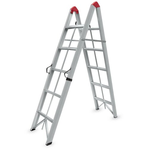 SuperStep Duple Sklopive &Scaron;tapne Alu Merdevine 2x5 188cm Cene