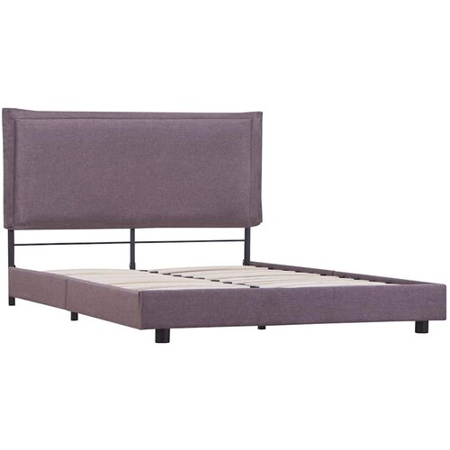 Maison Chic Posteljni Okvir - Dvoposteljna postelja brez vzmetnice Taupe blago 135x190 cm, (22081682) Cene