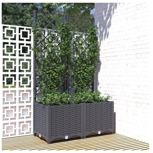  Sadilica s re&scaron;etkom tamnosiva 80 x 40 x 136 cm pp Cijene