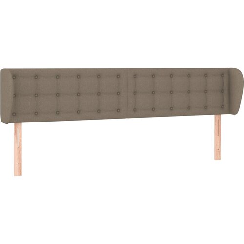 Maison Chic posteljno vzglavje - vzglavna omarica - nočna omarica z u&amp;scaron;esi taupe 203x23x78/88 cm blago, (21712729) Slike