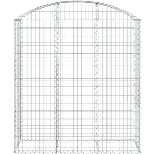  Gabionska ko&scaron;ara s lukom 150x50x160/180 cm pocinčano željezo Cijene