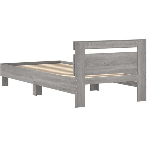 VidaXL Okvir za krevet s uzglavljem boja hrasta 90x200 cm drveni Slike