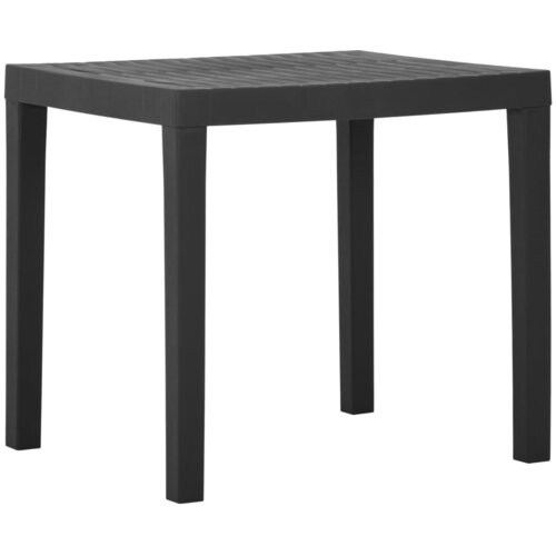 vidaXL Vrtna miza siva 79x65x72 cm plastika Cene