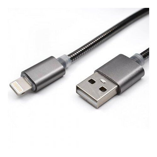 USB metalni kabl za Iphone 1m IAB-K010 grey ( 101-36 ) Slike