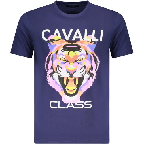 Cavalli Class SHORT SLEEVE T-SHIRT MEN BLUE Cene