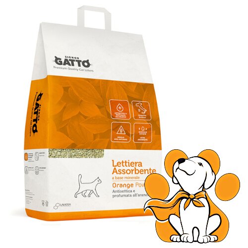 Signor Gatto Orange Power 5l, Posip Za Mačke Sa Antiseptikom i Mirisom Narandže Cene
