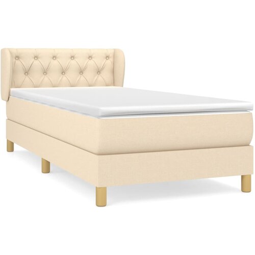 Maison Chic Box spring postelja - Vzmetna postelja z vzmetnico krem 80x200 cm blago SL13520, (21882517) Slike