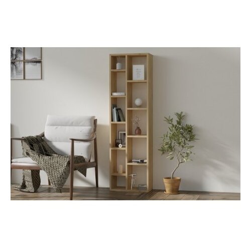 Hanah home Tomi Sapphire Oak Polica za knjige, svijetlosmeđa Cijene