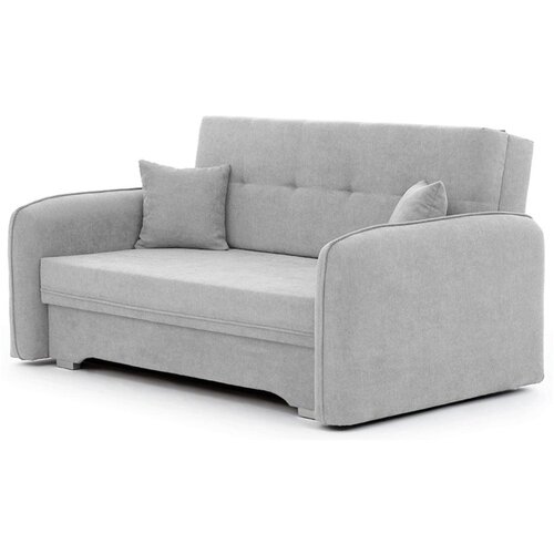 ELTAP Svijetlo siva sklopiva/s prostorom za odlaganje sofa od šenila 155 cm Laine – Cene