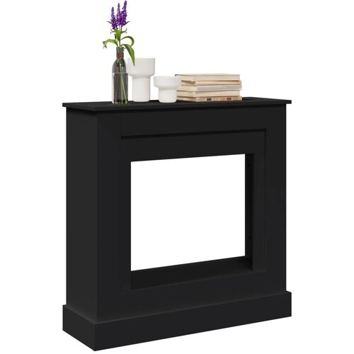 VidaXL Okvir za kamin črna 90x30x90 cm inženirski les Slike