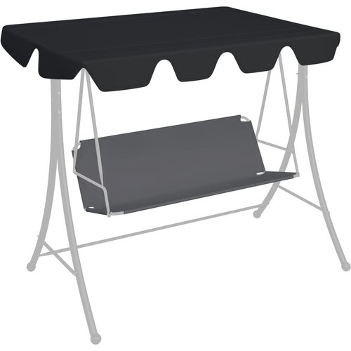 vidaXL Streha za vrtno gugalnico črna 150/130x105/70 cm, (20580610) Cene