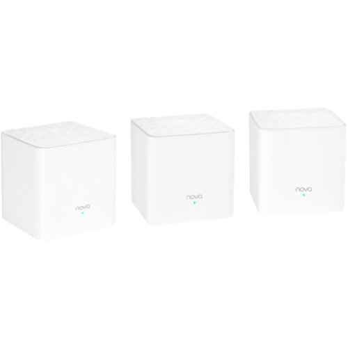 Tenda MW3 (3pack) AC1200 Whole Home Mesh WiFi System, Wi-Fi5, 2.4G: 300Mbps, 5G: 867Mbps Cene