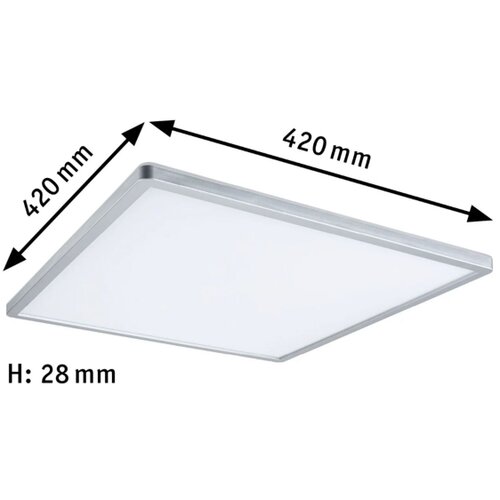 PAULMANN 71009 - LED/22W prigu&amp;scaron;iva panel atria 230V 4000K matni hrom Slike