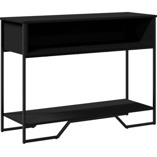 Maison Chic konzolna miza - miza ob steni črna 100x35x74,5 cm inženirski les, (21786341) Cene