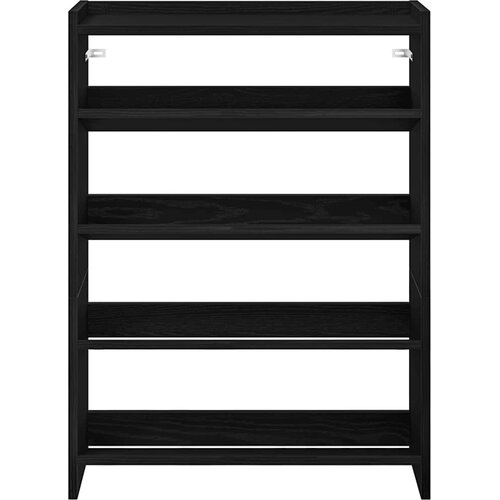 Stalak za cipele crni 60x25x81 cm od konstruiranog drva Slike