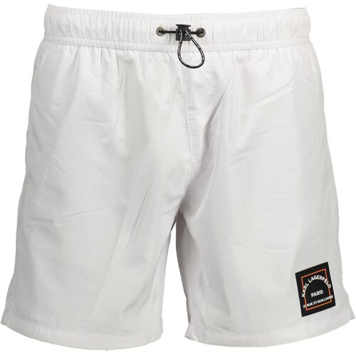 KARL LAGERFELD BEACHWEAR SWIMSUIT BOTTOM MEN WHITE Cene