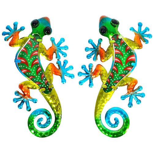 Signes Grimalt Kipci in figurice Lizard Adorno 2 Enoti Zelena Cene