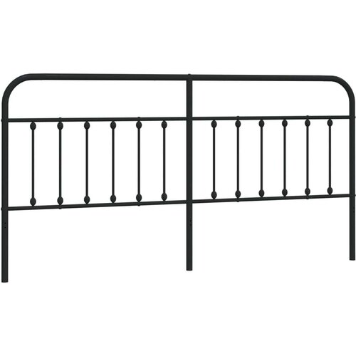  Metalno uzglavlje crno 193 cm Slike
