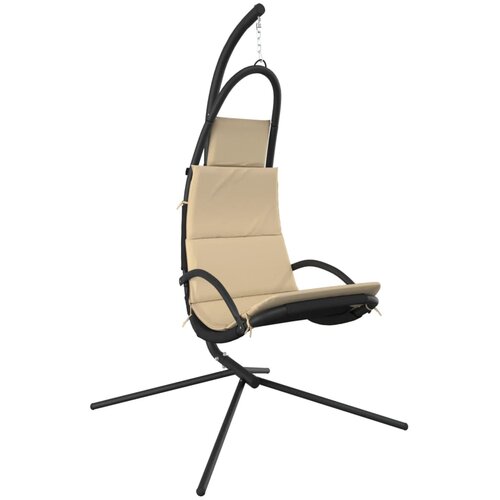 Maison Chic Vrtni gugalni stoli - Stol za vrt z blazino krem oxford blago in jeklo JS275, (21878448) Cene