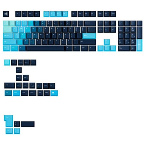Glorious Keycaps GPBT Gradient - Celestial Ice Cene