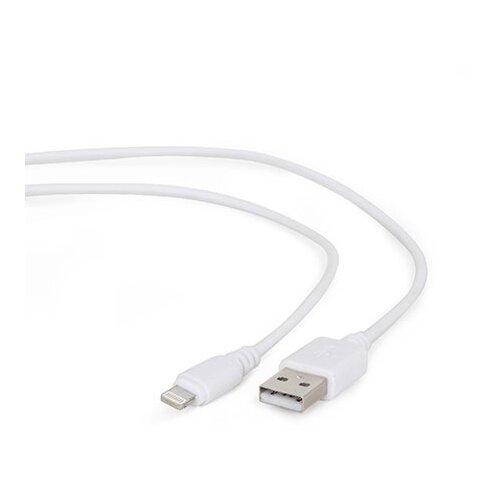  USB 2,0 kabal sync and charging iPhone, white, 1m, GEMBIRD CC-USB2-AMLM-W-1M Cene