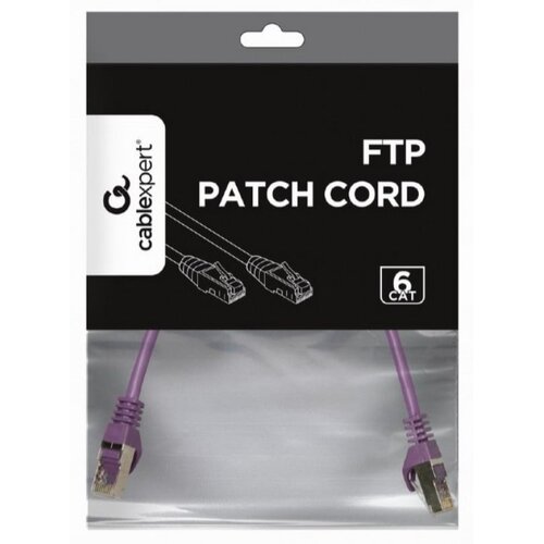 Gembird PP6-0.25M/V Mrezni kabl, CAT6 FTP Patch cord 0.25m purple Cene