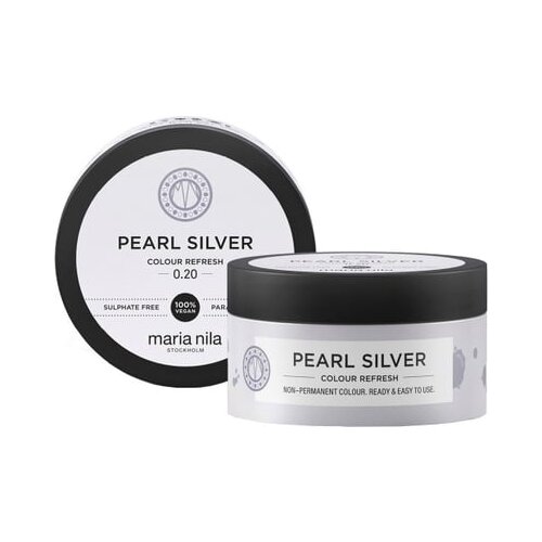 Maria Nila Colour Refresh Pearl Silver blaga hranjiva maska bez trajnih pigmenata traje 4 – 10 pranja 0.20 100 ml Cijene