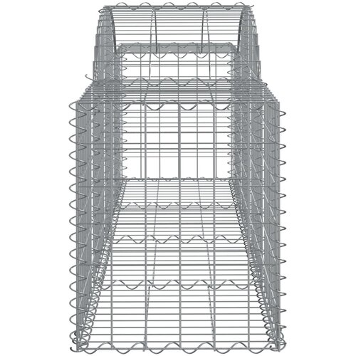  Lučne gabionske ko&amp;scaron;are 3 kom 200x50x60/80 cm pocinčano željezo Slike