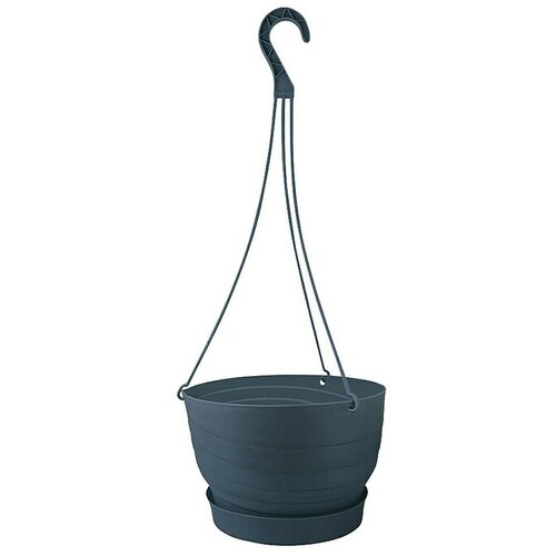 Mareš Viseća tegla za cvijeće Twister (Plastika, Antracit, Promjer: 24 cm) Cijene