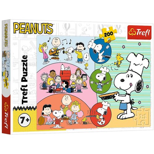 Trefl Peanuts Snoopy i prijatelji puzzle od 200 dijelova - Slike