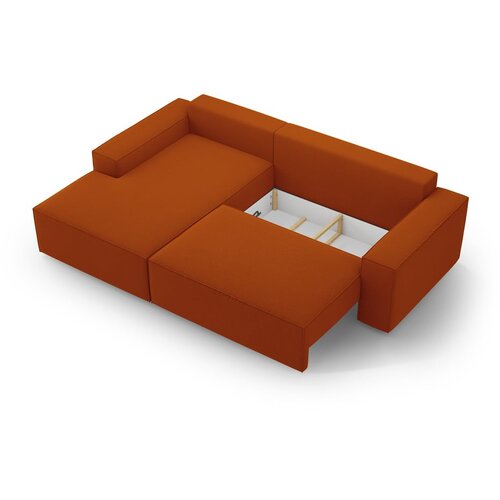 Micadoni Opečnato oranžna raztegljiva kotna sedežna garnitura (levi kot) Jodie &amp;ndash; Home Slike