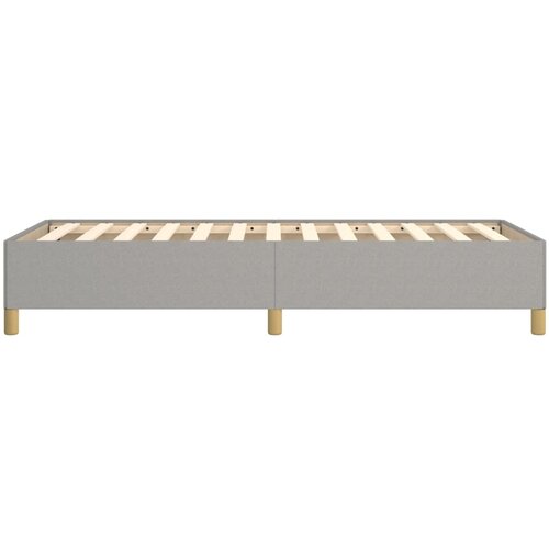  Okvir kreveta bez madraca svjetlosivi 100x200 cm od tkanine Slike