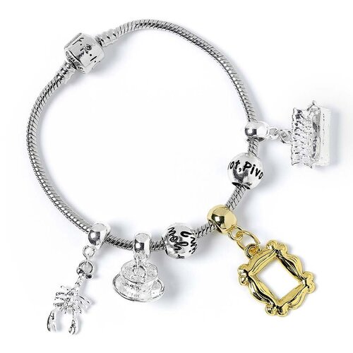 Friends Silver Plated Charm Bracelet zapestnica Slike