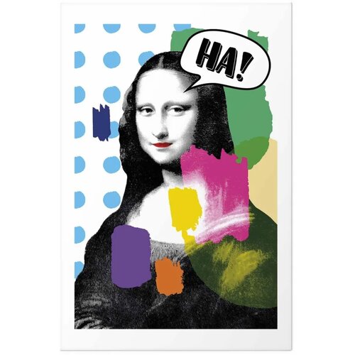  Plakat - Mona Lisa Pop-Art 40x60 Bez okvira s margom Slike