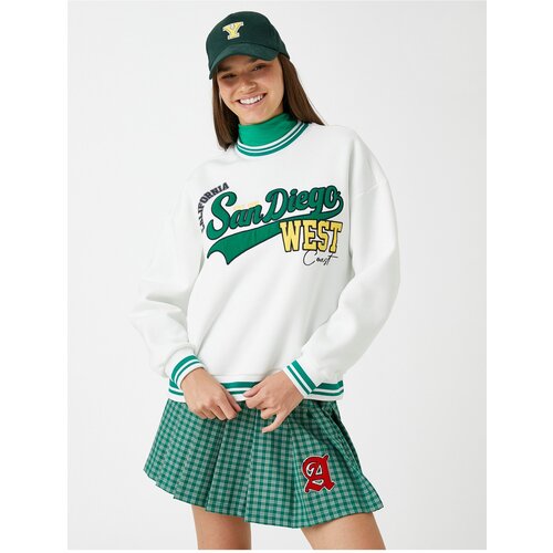 Koton Sweatshirt - Ecru - Regular fit Slike