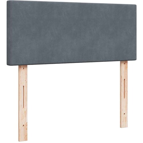 vidaXL Okvir kreveta s madracem tamnosivi 120x200 cm baršunasti Cene