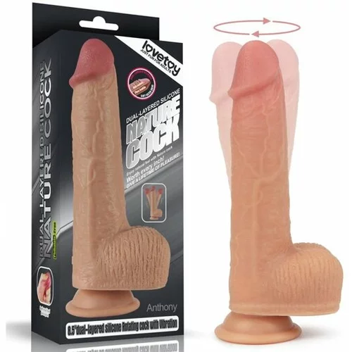 Lovetoy Vibracijski Penis Rotating Nature Cock 8,5
