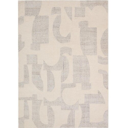 Kave Home Sivi/bež ručno rađen vunen tepih 200x300 cm Norela &ndash; Cijene