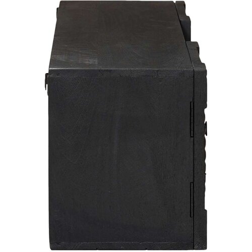  ormar s policom s pohranom s vratima Crna 105 x 30 x 35 cm Slike