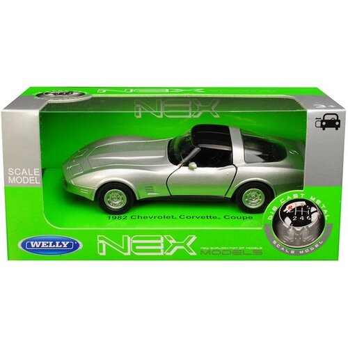  1982 Chevrolet Corvette Coupe silver 1:34 Slike