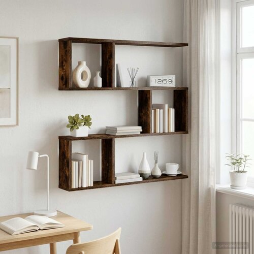  Polica na zidu 60 x 12 x 50,5 cm Konstruirano drvo Cijene